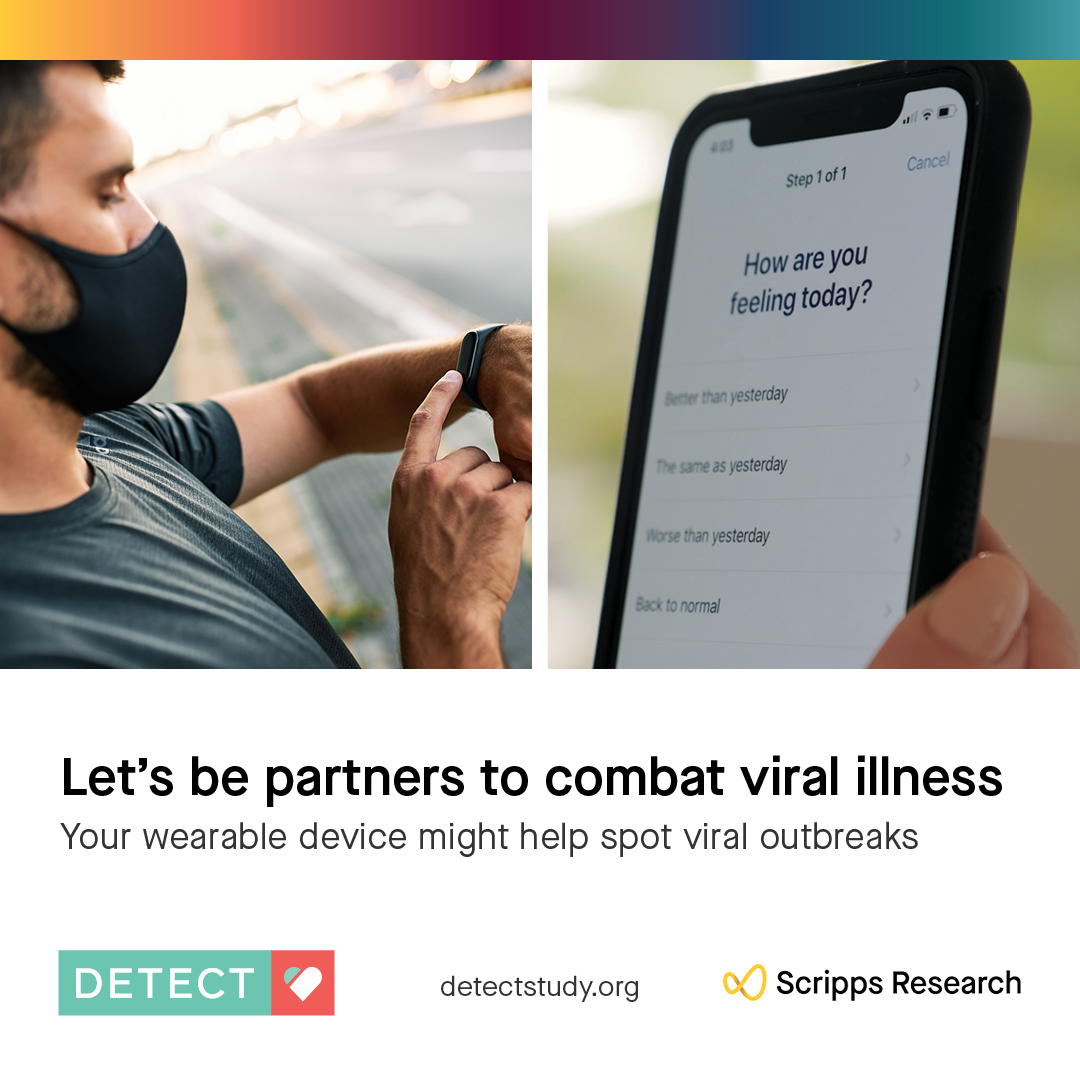 Let's be partners to combat viral illness. Your wearable might help spot viral outbreaks.