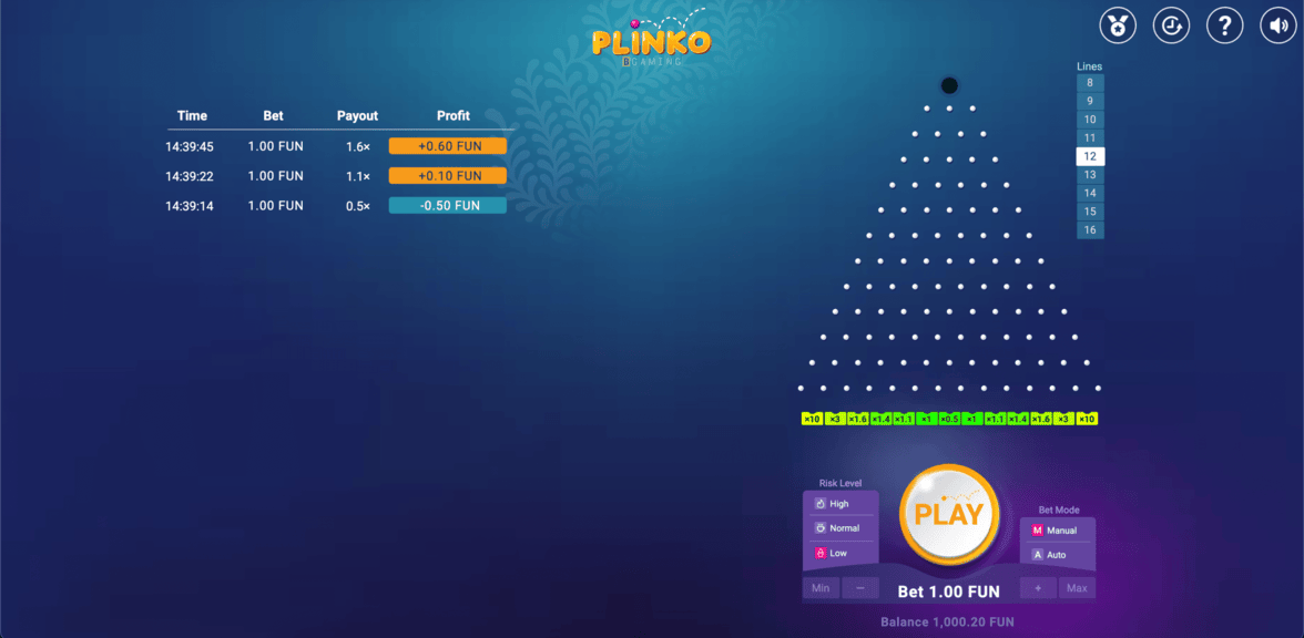 plinko online desktop bgaming
